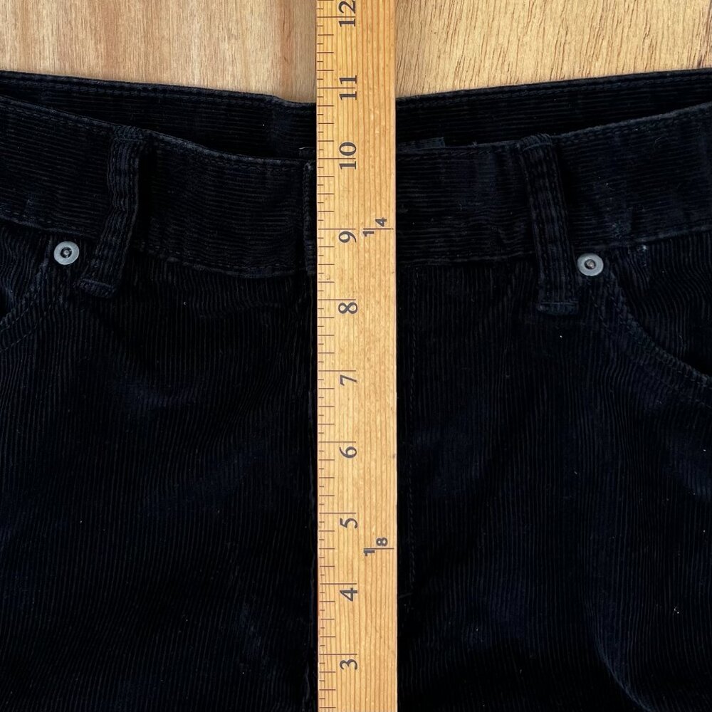 BANANA REPUBLIC PIMA COTTON CORDUROY STRAIGHT JEANS MEN’S sz 34W 34L Black - Picture 10 of 12